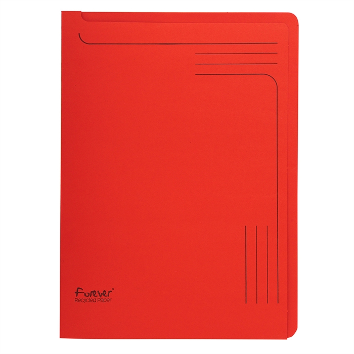 Afbeelding van Pak van 25 L-mappen Forever 290g/m² - 22x31cm-Rood