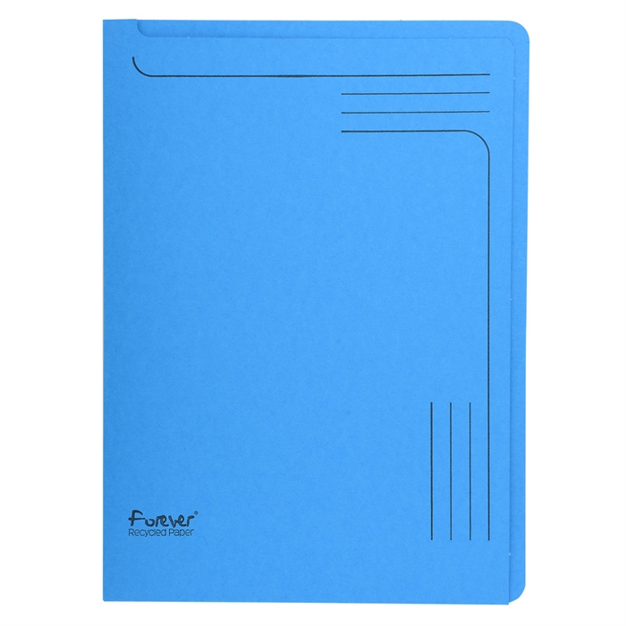 Afbeelding van Pak van 25 L-mappen Forever 290g/m² - 22x31cm-Fel blauw