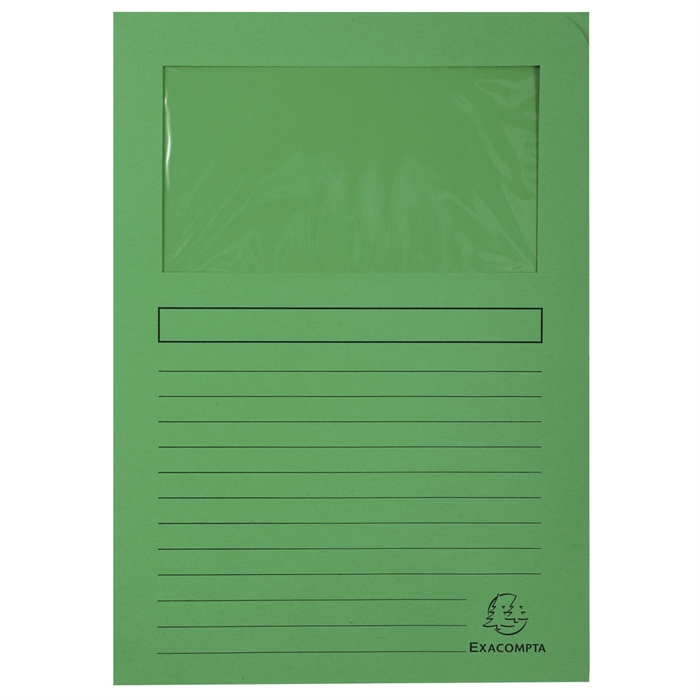 Afbeelding van Pak van 100 venstermappen Forever® 22x31cm-Fel groen