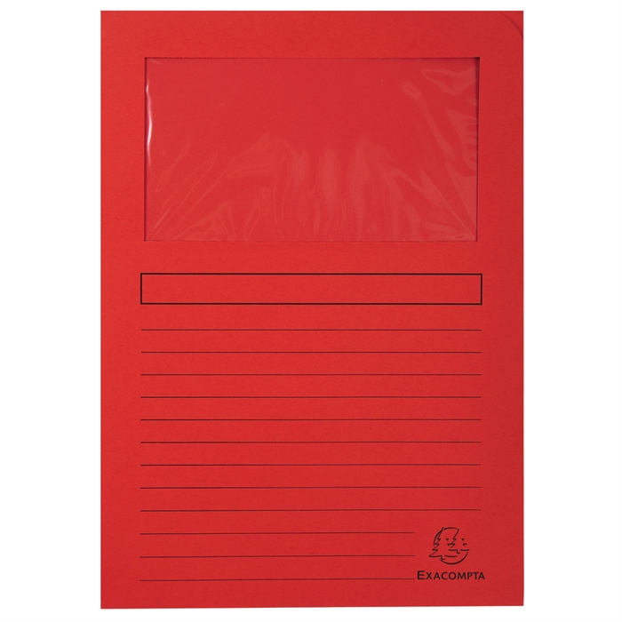 Afbeelding van Pak van 100 venstermappen Forever® 22x31cm-Rood