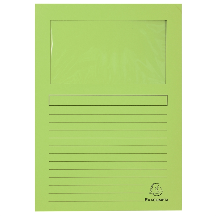 Afbeelding van Pak van 100 venstermappen Forever® 22x31cm-Grasgroen