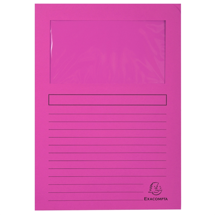 Afbeelding van Pak van 100 venstermappen Forever® 22x31cm-Fuschia