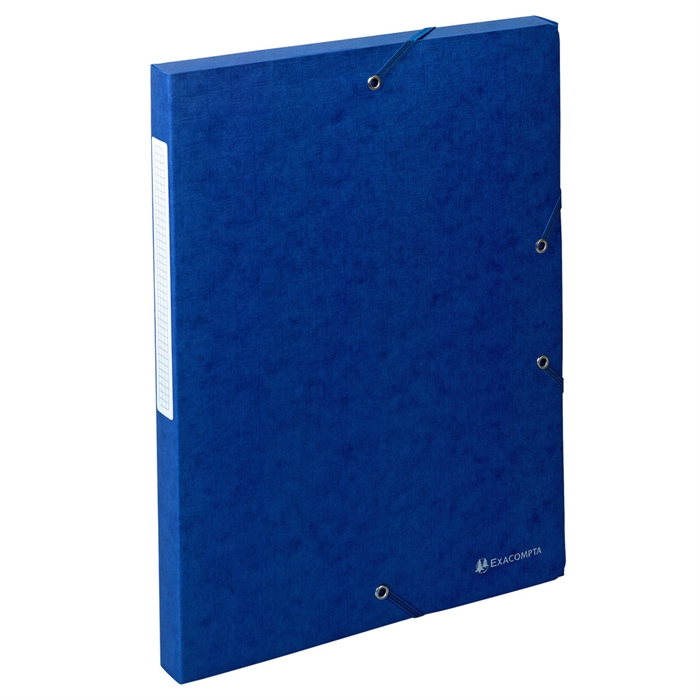 Image de Boite de classement Exabox Dos 25mm Carte lustrée Scotten - A4-Bleu