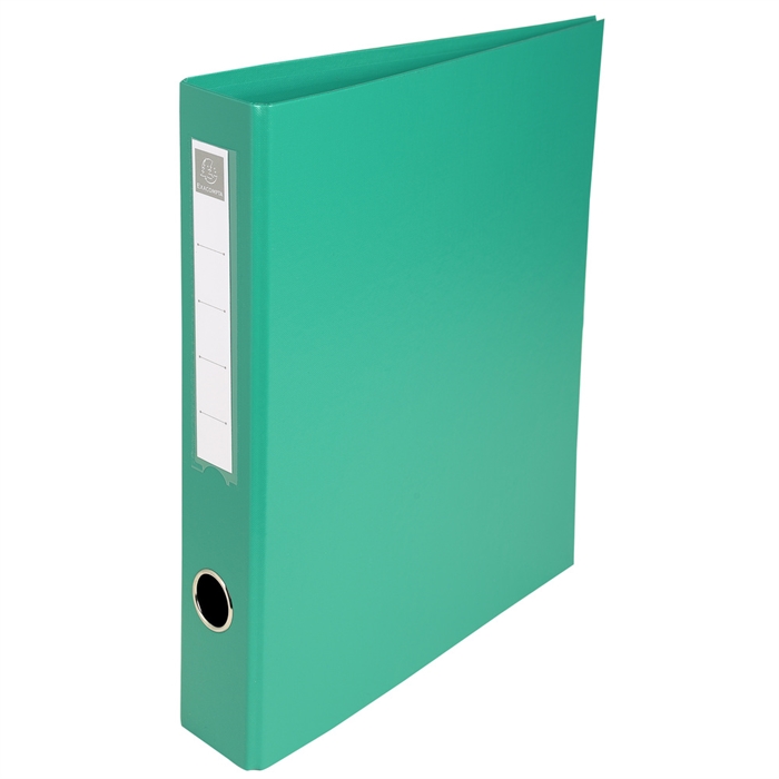 Image de Classeur rembordé PVC 4 anneaux en D de 40mm en 3ème de couverture - A4 maxi-Vert