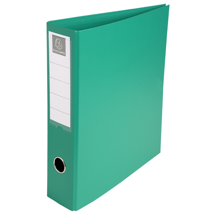 Image de Classeur rembordé PVC 4 anneaux en D de 50mm en 3ème de couverture - A4 maxi-Vert