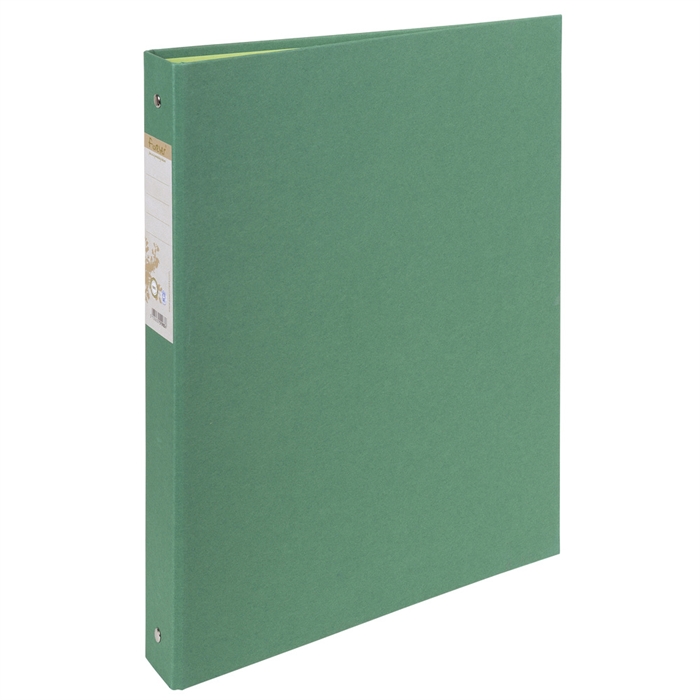 Image de Classeur rembordé papier 4 anneaux 30mm Forever - A4-Vert foncé