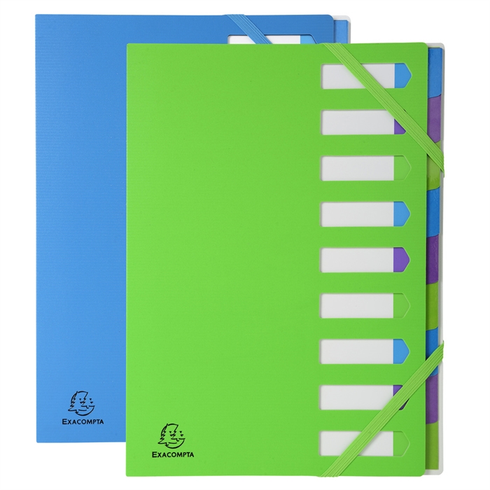 Picture of Multipart file with 9 sections - Campus Neon - A4 size-Assorted colours