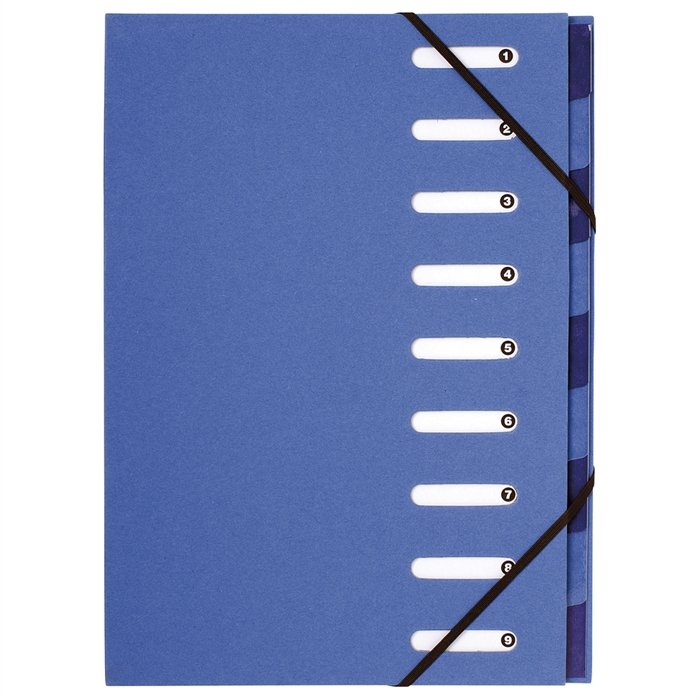 Picture of Multipart file Harmonika® Forever® 9 compartments-Light blue