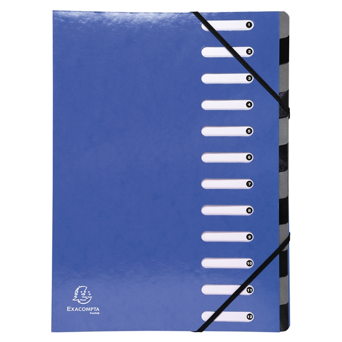 Picture of Multipart file Harmonika Iderama 12 parts - 24x32 cm-Dark blue