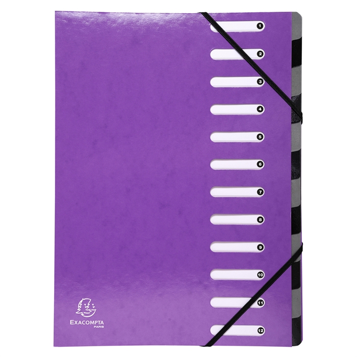 Picture of Multipart file Harmonika Iderama 12 parts - 24x32 cm-Purple