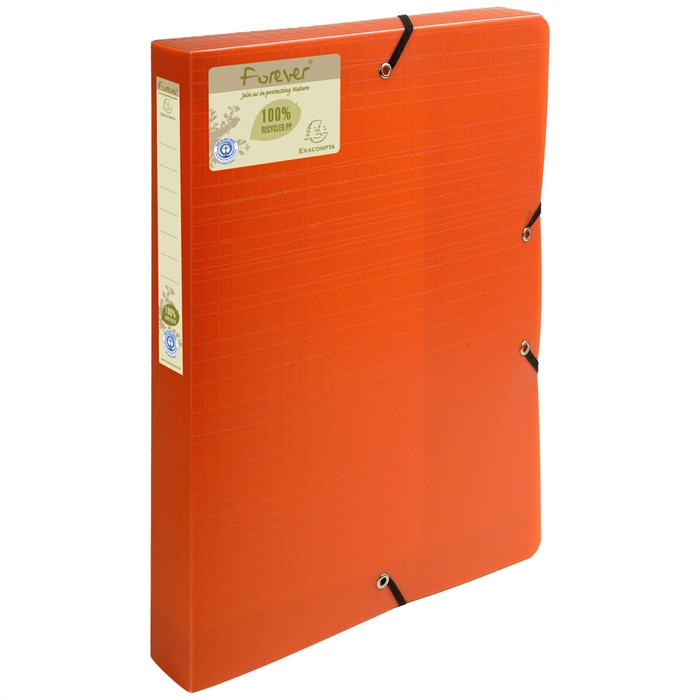 Image de Boite de classement Exabox dos 40mm polypropylène 7/10e Forever® PP - A4-Orange