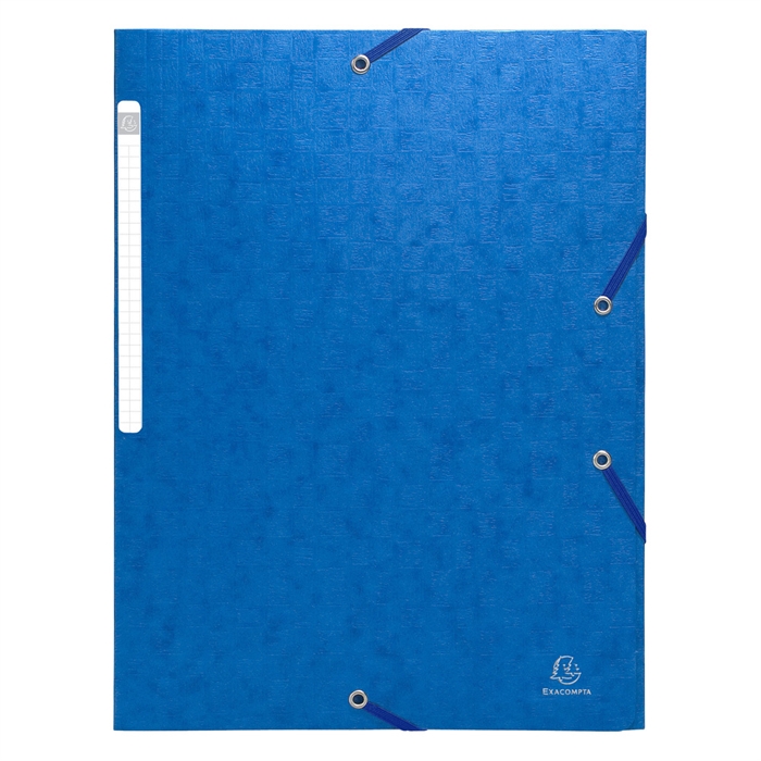 Image de Chemises à élastiques carte lustrée 3 rabats monobloc-Bleu