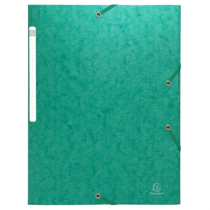 Image de Chemises à élastiques carte lustrée 3 rabats monobloc-Vert