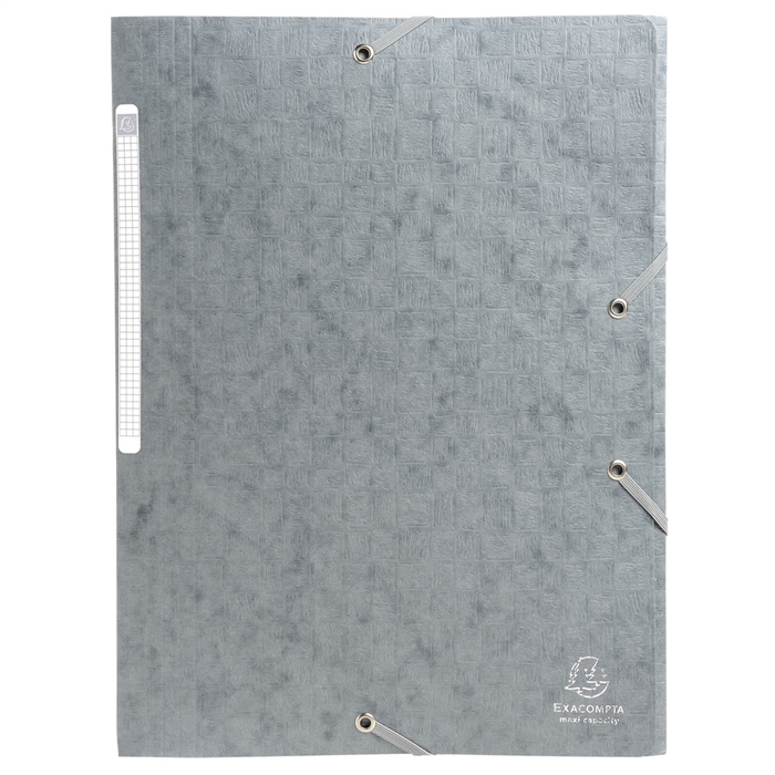 Image de Chemises à élastiques carte lustrée 3 rabats monobloc-Gris