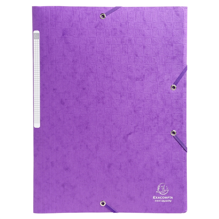 Image de Chemises à élastiques carte lustrée 3 rabats monobloc-Violet