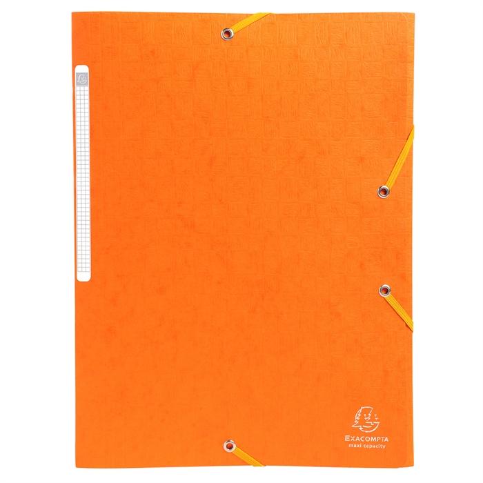 Image de Chemises à élastiques carte lustrée 3 rabats monobloc-Orange