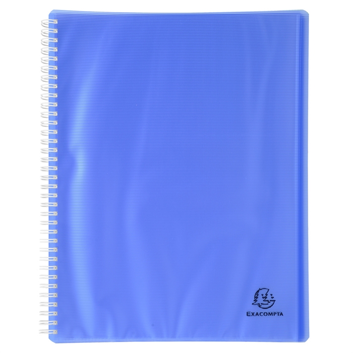 Image de Protège-documents reversible en polypropylène rigide Linicolor® 120 vues - A4-Bleu foncé