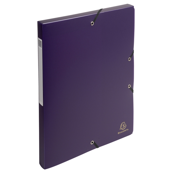 Image de Boite de classement Exabox dos 25mm Polypropylène 7/10e Opaque - A4-Violet