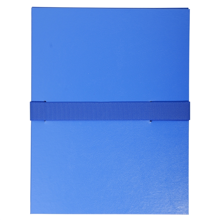 Picture of Expanding spine folder coated paper and VELCRO® brand fastening strip- A4-Blue