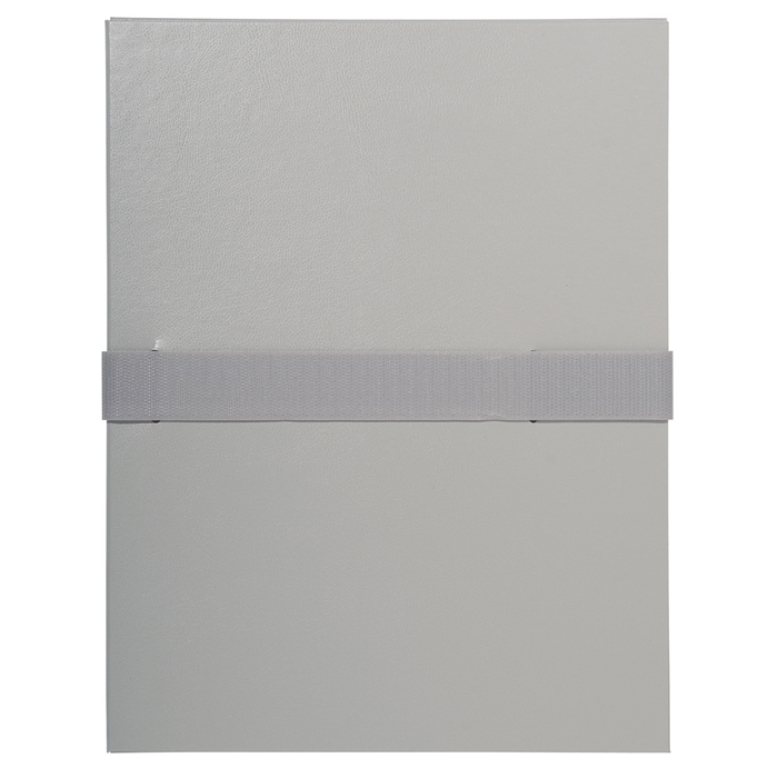 Picture of Expanding spine folder coated paper and VELCRO® brand fastening strip- A4-Grey