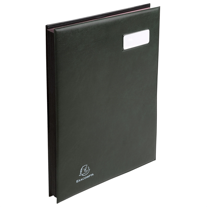 Picture of Signature book PVC, pocket on the page corner to maintain the document - 24 compartments-