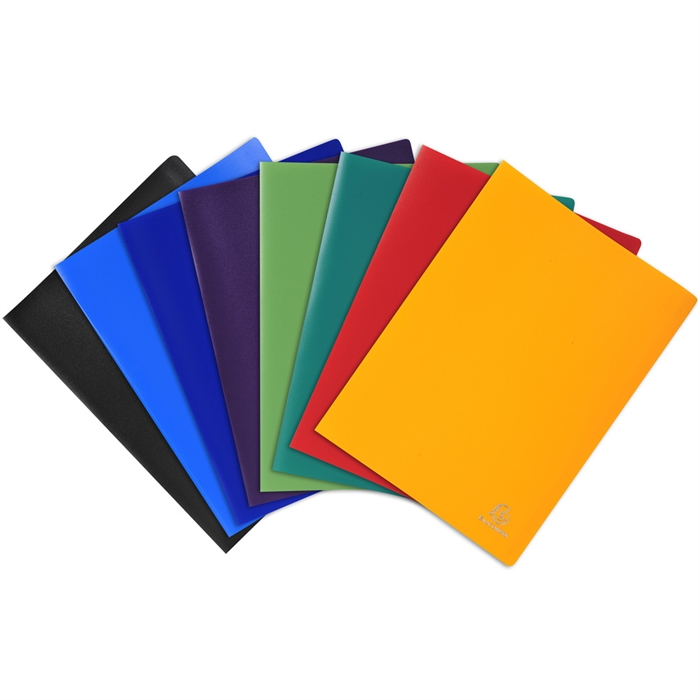 Picture of Display book soft polypropylene 30 grainy pockets - A4-Assorted colours