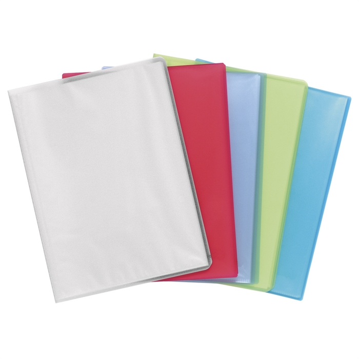 Picture of Display book semi rigid polypropylene Chromaline 40 pockets - A4-Assorted colours