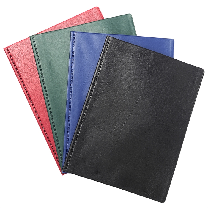 Picture of Display book PVC Vega - opaque - 10 pockets - A4-Assorted colours