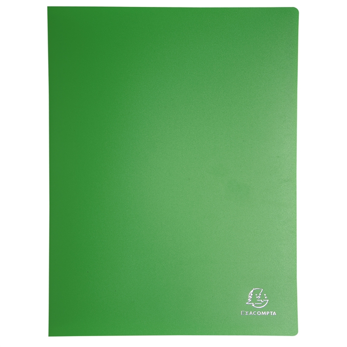 Picture of Display book opaque polypropylene - 40 clear crystal pockets - A4-Assorted colours