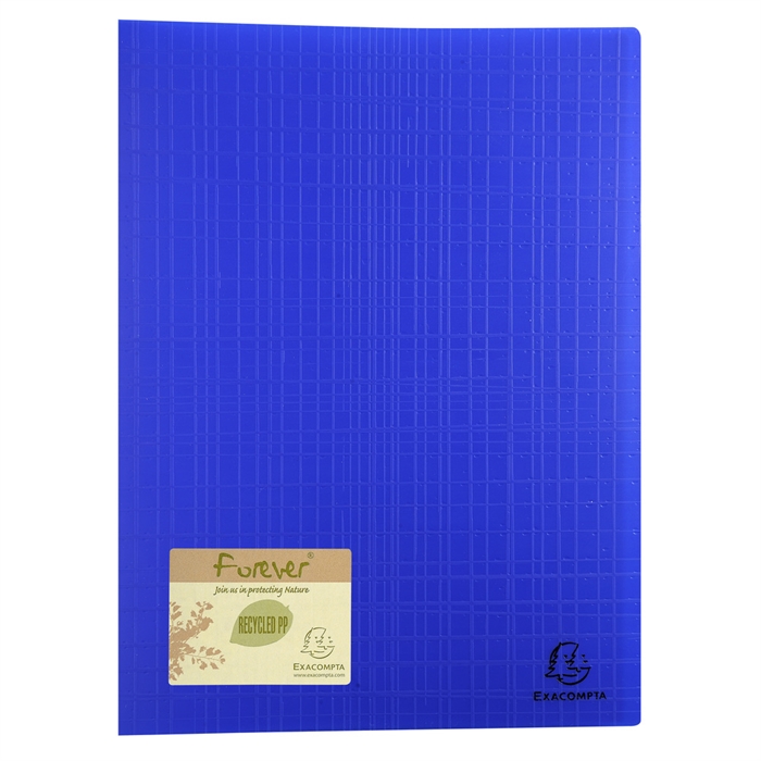 Picture of Display book rigid recycled polypropylene Forever PP 40 pockets - A4-Blue