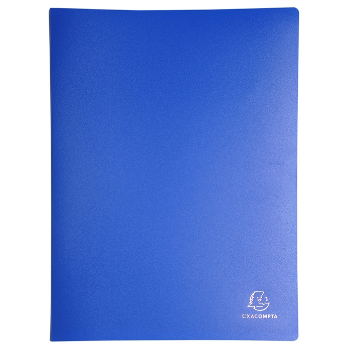 Picture of Display book opaque polypropylene - 80 clear crystal pockets - A4-Assorted colours