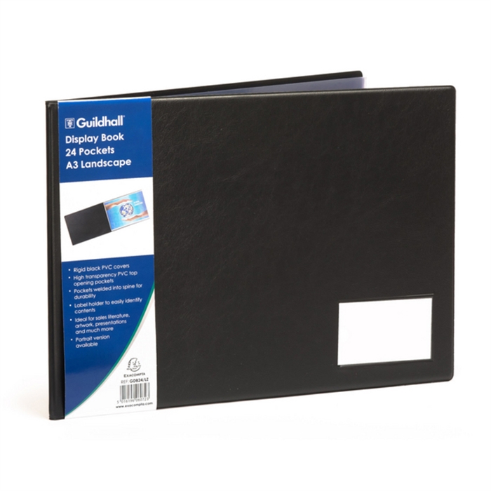 Picture of Goldline A3 display book landscape-Black