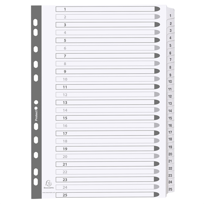 Picture of DIVIDERS A4 WHITE MYLAR GUILDHALL 25 PT-White