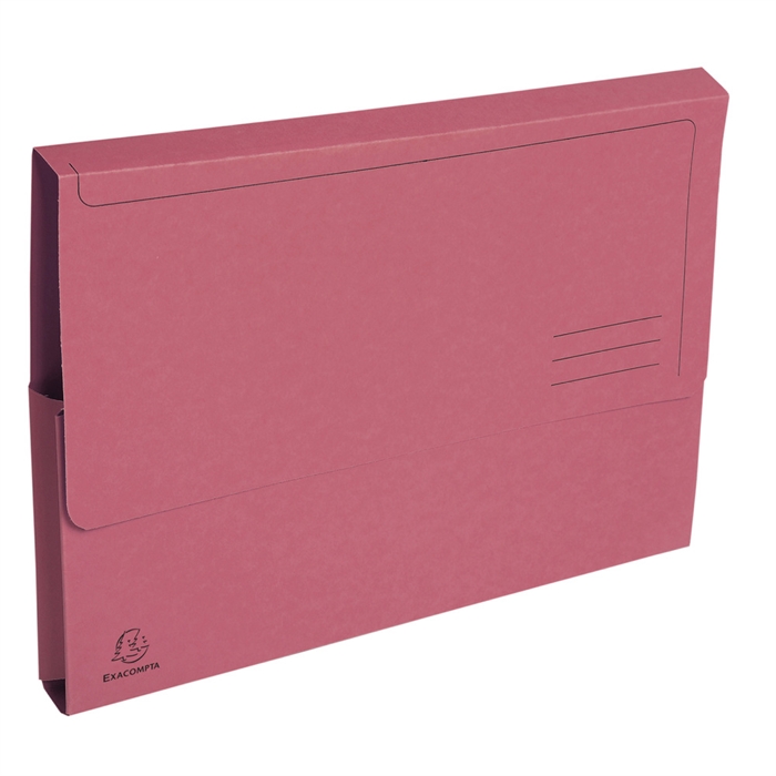 Afbeelding van Pak van 50 pocketmappen in felle kleuren FOREVER - 24,5x32,5cm Roze