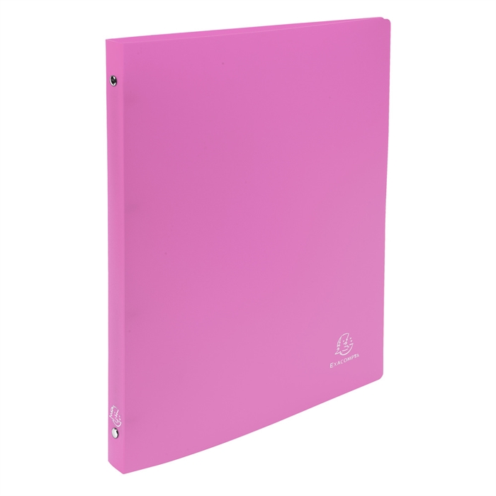 Image de Classeur 4 anneaux 15 mm polypropylène Opaque - A4 Rose