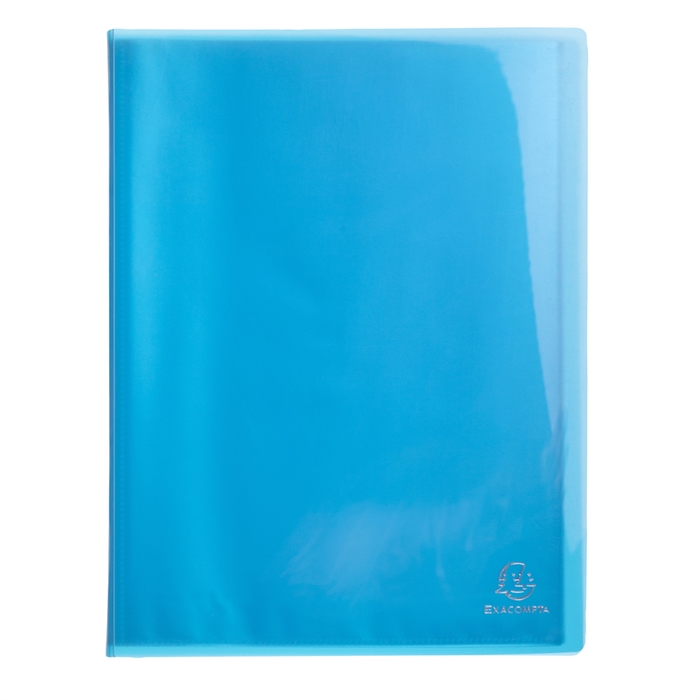 Picture of Document protection in semi rigid polypropylene IDERAMA PP 60 views - A4 Light blue