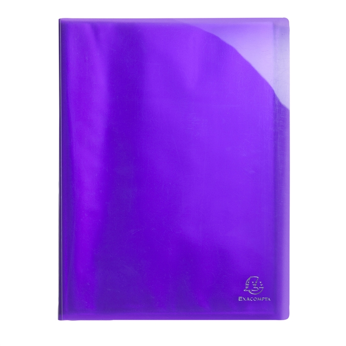 Picture of Document protection in semi rigid polypropylene IDERAMA PP 60 views - A4 Purple