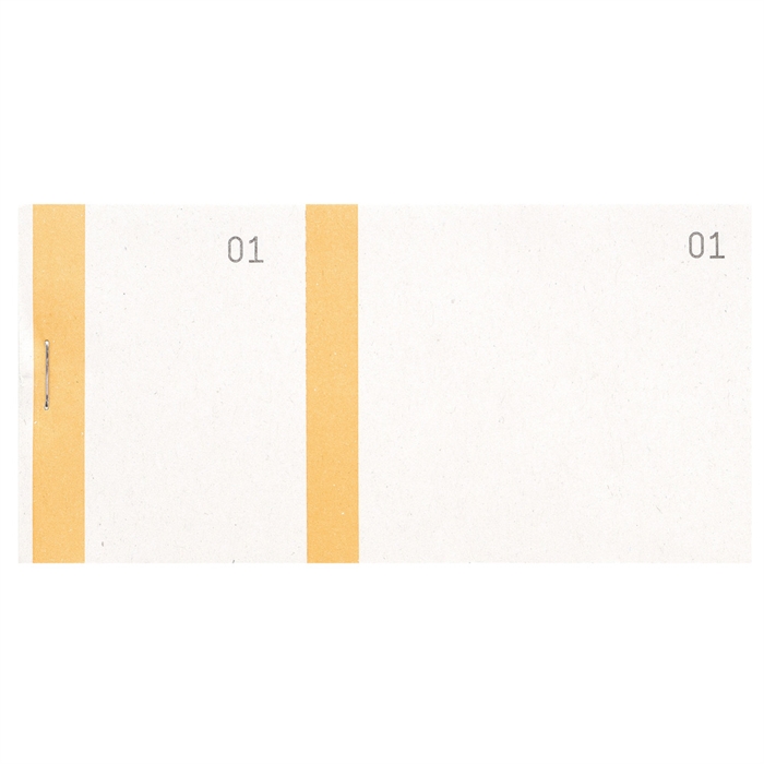 Picture of Salesman pads 6,6x13,5cm double numering coloured edge 100 sheets Orange