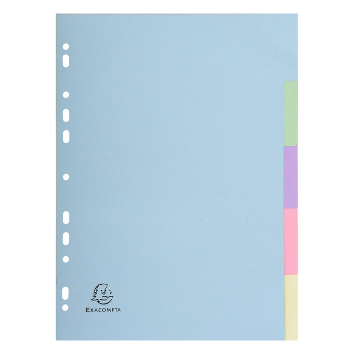 Picture of Dividers Forever 100% recycled paper 180gsm 5 tabs - A4 