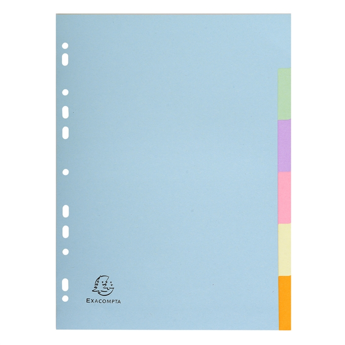 Picture of Dividers Forever 100% recycled paper 180gsm 6 tabs - A4 