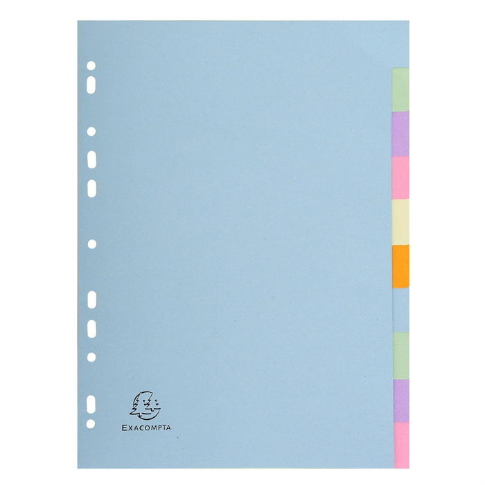 Picture of Dividers Forever 100% recycled paper 180gsm 10 tabs - A4 