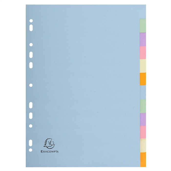 Picture of Dividers Forever 100% recycled paper 180gsm 12 tabs - A4 