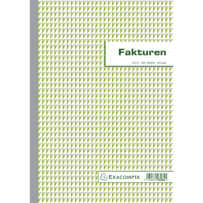 Afbeelding van Facturen 29,7x21cm 50 blad doorschrijfpapier dupli - Nederlandstalig 