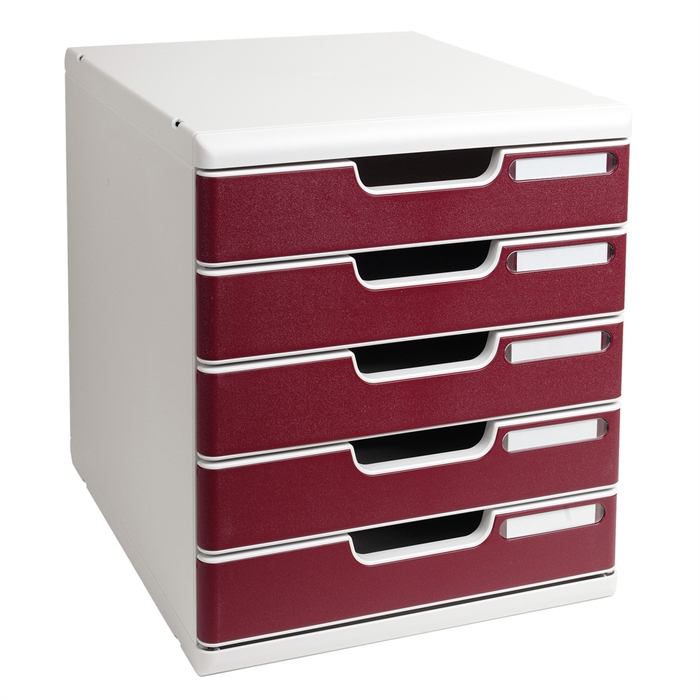 Picture of MODULO A4 5 drawers Classic - Bordeaux Grey