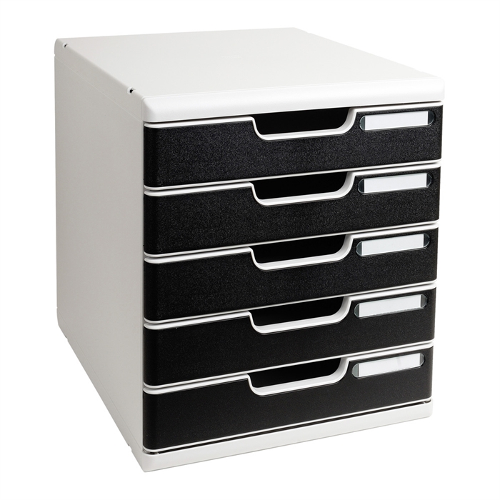 Picture of MODULO A4 5 drawers Classic - Black Grey