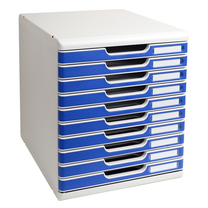 Picture of MODULO A4 10 drawers Classic - Blue Grey