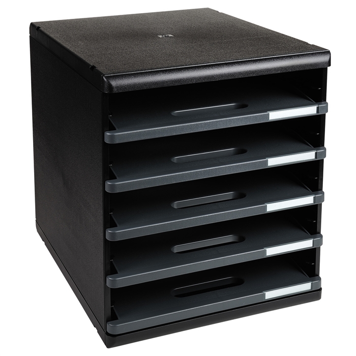 Picture of MODULO A4 5 open drawers Black