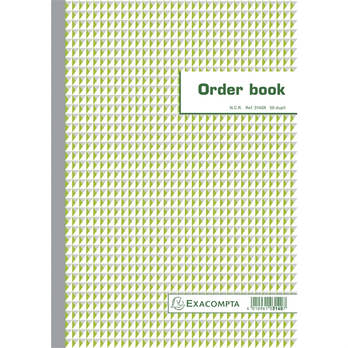 Afbeelding van Orderbook gelijnd 29,7x21cm 50 blad doorschrijfpapier dupli 