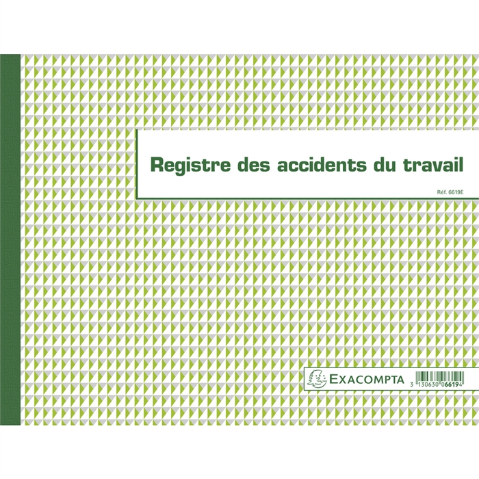 Picture of EXACOMPTA 6619E - Stitching 24x3 2cm - Register of industrial accidents - 20 pages