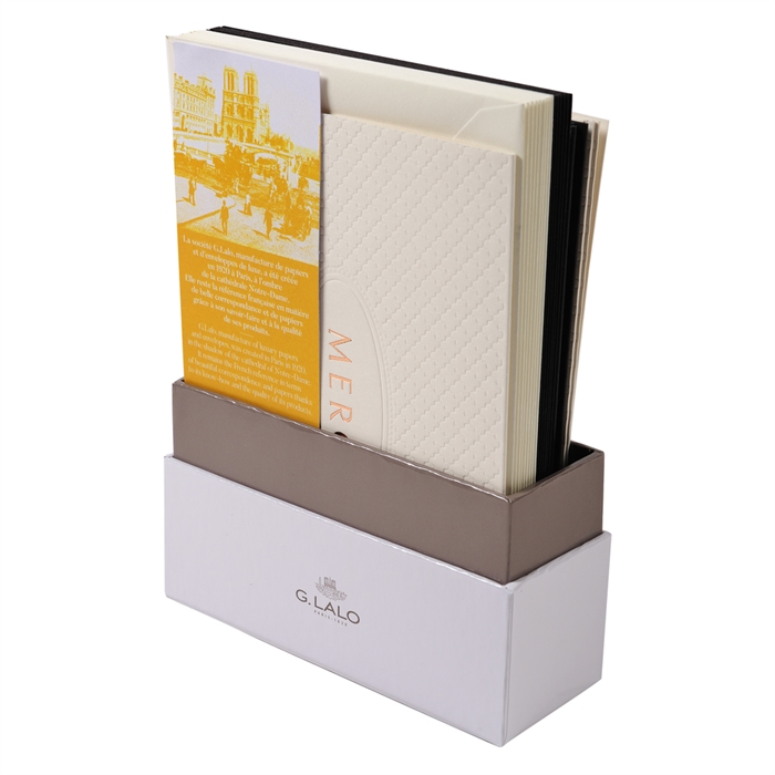 Image de EXACOMPTA 90600L - Coffret cadeau dorure de France, assortiment de 15 carte doubles et 15 enveloppes C6